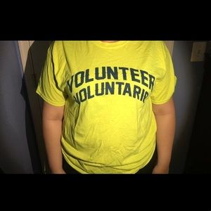 Unisex short sleeve neon volunteer shirt